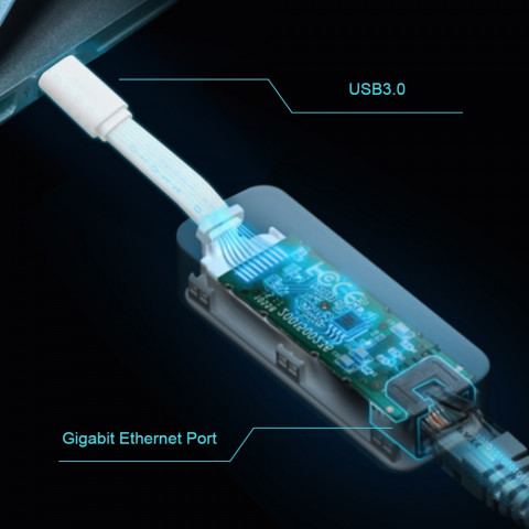 Karta sieciowa TP-LINK UE300C USB 3.0 Typ C - Galeria zdjęcie 5