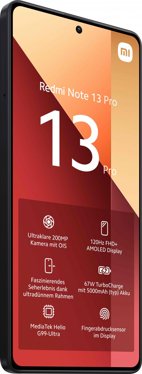 Smartfon Xiaomi Redmi Note 13 Pro 8/256GB Midnight Black - Galeria zdjęcie 3