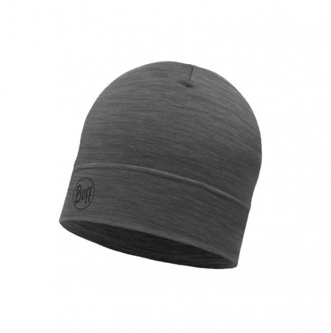 BUFF Czapka MERINO LIGHTWEIGHT BEANIE SOLID GREY onesize Standard - Galeria zdjęcie 1