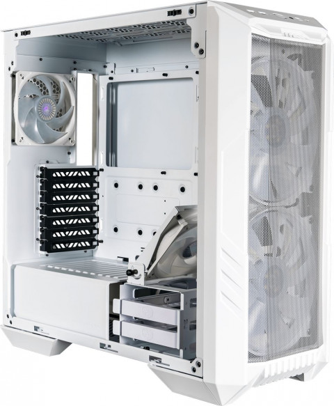 COOLER MASTER OBUOWA HAF 500 MIDI TOWER ARGB BIAŁA - Galeria zdjęcie 3