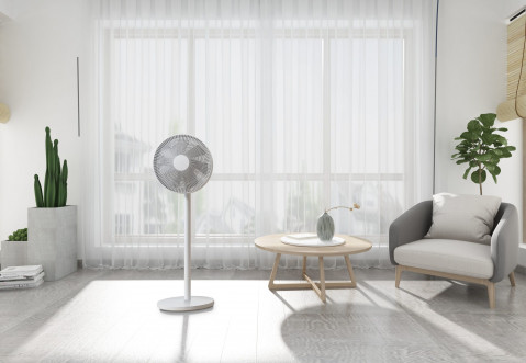 Wentylator podłogowy Xiaomi Mi Smart Standing Fan 2 Lite (1C) biały - Galeria zdjęcie 7