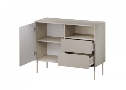 Komoda 1D2S TRESSE 100x40x75 kaszmir mat - Galeria zdjęcie 4