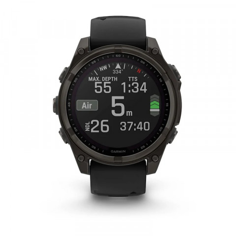Zegarek Garmin Fenix 8 Solar Sapphire Titanium Carbon Grey - Galeria zdjęcie 8