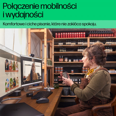 Klawiatura HP 460 Multi-Device Bluetooth Keyboard bezprzewodowa czarna 7N7B8AA - Galeria zdjęcie 10