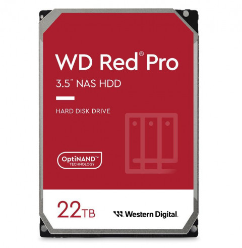 Dysk HDD WD Red Pro WD221KFGX (22 TB ; 3.5"; 512 MB; 7200 obr/min) - Galeria zdjęcie 1