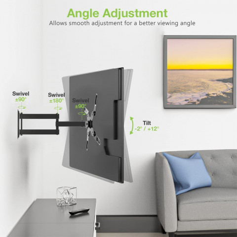 TECHLY UCHWYT ŚCIENNY TV LED/LCD 23-55 CALI 45KG O - Galeria zdjęcie 8