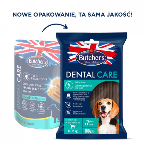BUTCHER'S Dental Care for medium dogs - przysmak dentystyczny dla psów średnich - 180 g - Galeria zdjęcie 2