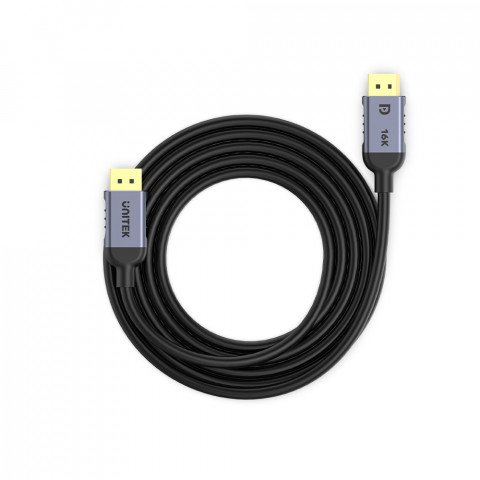 UNITEK KABEL DISPLAYPORT 1.4 8K 60HZ, 4K 240HZ, 5M - Galeria zdjęcie 3