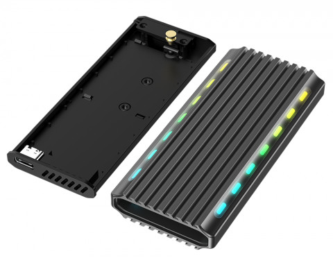 GEMBIRD OBUDOWA USB 3.1 NA DYSK M.2 NVME, ALUMINIU - Galeria zdjęcie 3