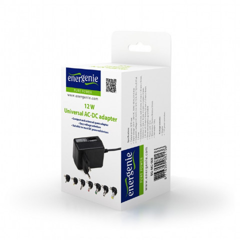 ENERGENIE UNIWERSALNY 12W SIECIOWY ZASILACZ 3V-12V - Galeria zdjęcie 5