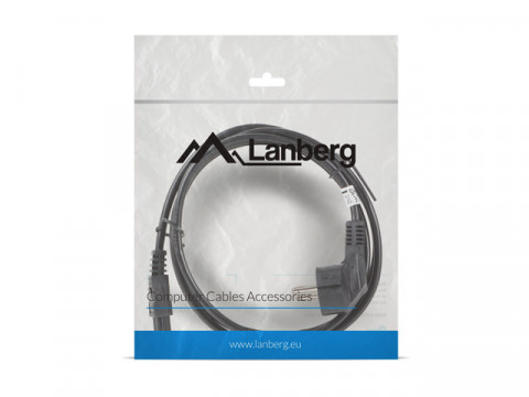 Lanberg kabel zasilający do laptopa cee 7/7->c5 ca-c5ca-11cc-0018-bk - Galeria zdjęcie 3