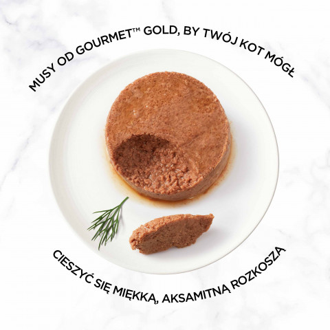 GOURMET GOLD Mus z tuńczykiem - mokra karma dla kota - puszka - 12x85g - Galeria zdjęcie 5