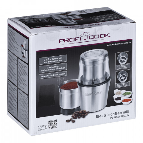 Młynek do kawy Profi Cook PC-KSW 1021 (200W Udarowy srebrny) - Galeria zdjęcie 9