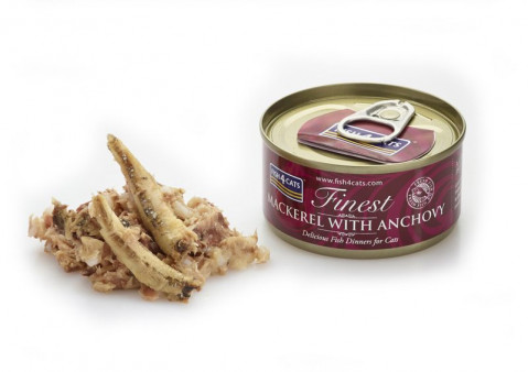 FISH4CATS Makrela z anchois - mokra karma dla kota - 70g - Galeria zdjęcie 2
