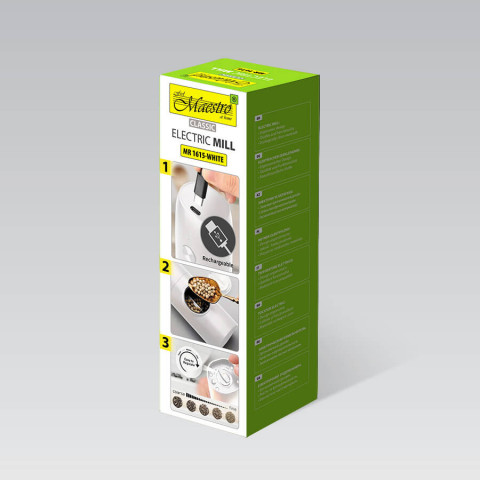 Młynek elektryczny USB MAESTRO MR-1615-WHITE - Galeria zdjęcie 5