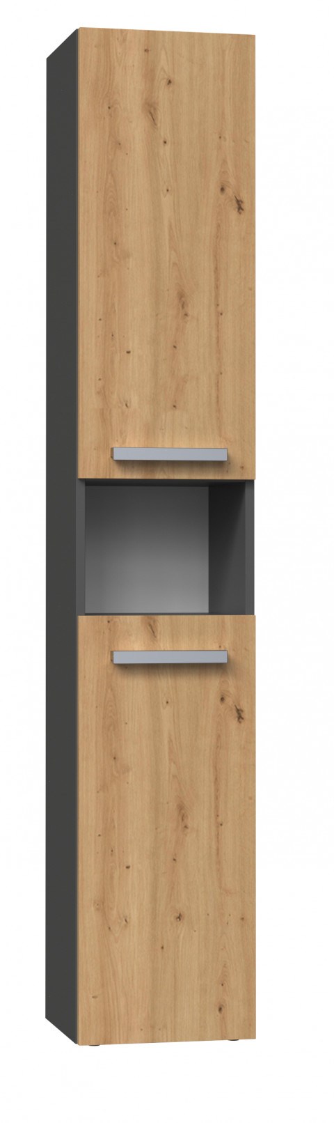 Szafka łazienkowa NEL I 31x30xH174 antracyt/artisan - Galeria zdjęcie 2