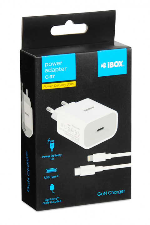 ŁADOWARKA SIECIOWA I-BOX C-37 PD20W - Galeria zdjęcie 7