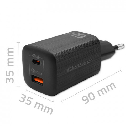 QOLTEC ŁADOWARKA SIECIOWA 65W GAN ULTRA | 5-20V | - Galeria zdjęcie 4