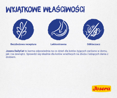 JOSERA DailyCat - sucha karma dla kota - 10kg - Galeria zdjęcie 4