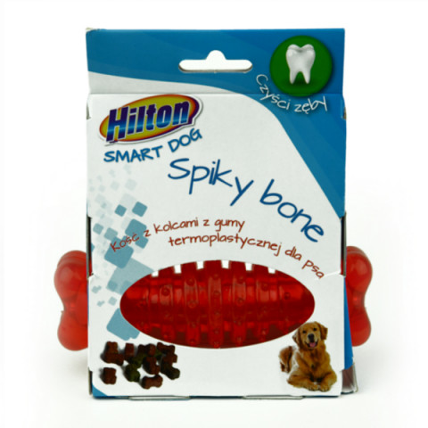 HILTON Dog spiky bone mix kolor kość z kolcami - zabawka dla psa - 12 cm - Galeria zdjęcie 2