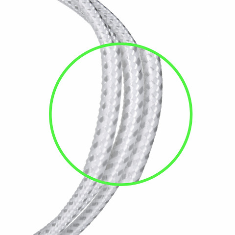 Kabel Belkin BoostCharge Braided Lightning to USB-A Cable 2m oplot White - Galeria zdjęcie 5