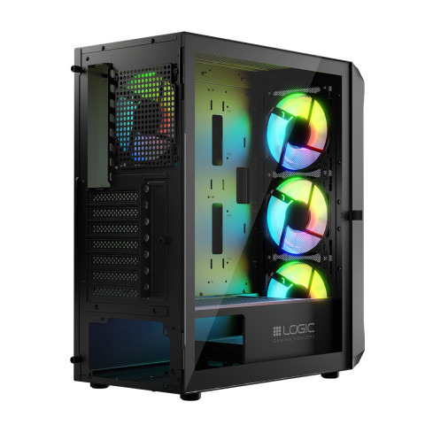 LOGIC OBUDOWA LOGIC PORTOS ARGB MIDI USB 3.0 BLACK - Galeria zdjęcie 5