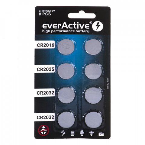 EVERACTIVE ZESTAW BATERII LITOWYCH CRMIX8BL - Galeria zdjęcie 1