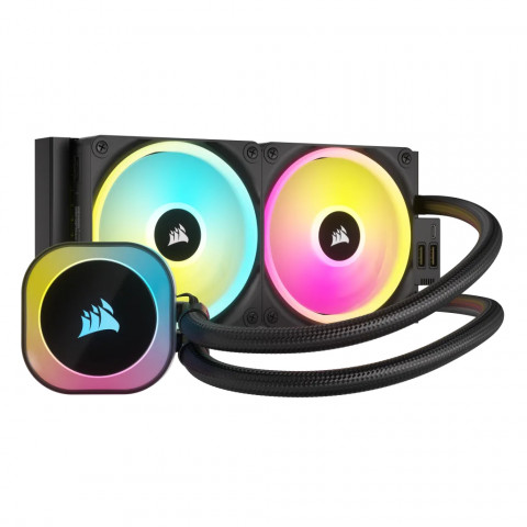 Chłodzenie wodne Corsair iCUE LINK H100i RGB Black - Galeria zdjęcie 1