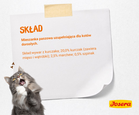 JOSERA Zupa kurczak z marchwią i szpinakiem - mokra karma dla kota - 70 g - Galeria zdjęcie 6