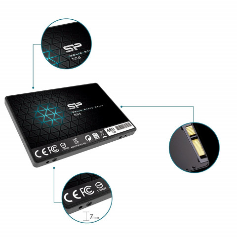 SSD Silicon Power S55 480GB 2.5" SATA3 7mm - Galeria zdjęcie 6