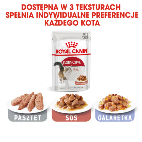 ROYAL CANIN FHN Instinctive w sosie - mokra karma dorosłych kotów - 12x 85 g - Galeria zdjęcie 9