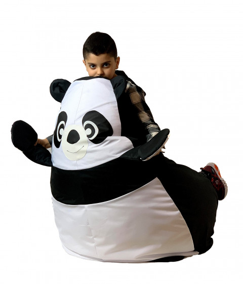 Pufa worek sako PANDA czarny-biały XL 130x90 - Galeria zdjęcie 2