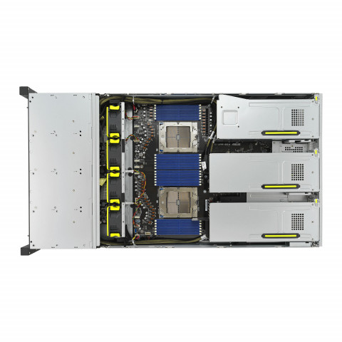 Platforma Asus Rack (2U) RS720A-E12-RS24U AMD Epyc 9004 (24x NVMe, 2xM.2, 3xGPU, 2x10Gbe, IPMI, 1+1 2600W) - Galeria zdjęcie 3