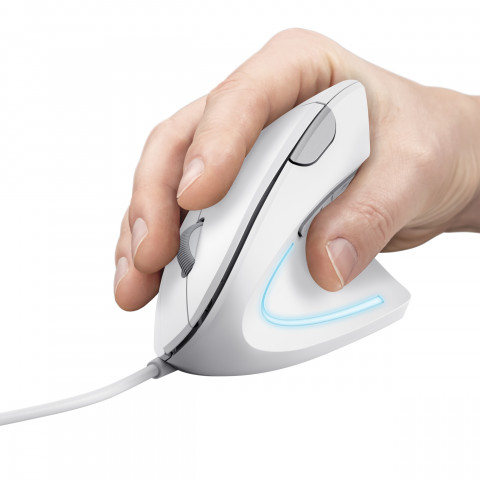 Mysz TRUST Verto ERGO vertical ergonomic White (25133) - Galeria zdjęcie 2