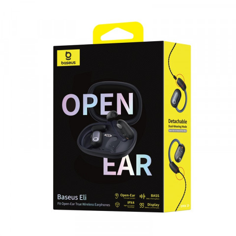Słuchawki bezprzewodowe Baseus Eli Fit Open-Ear (czarny) - Galeria zdjęcie 9