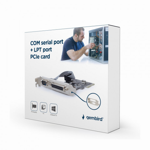 GEMBIRD KONTROLER PORTÓW COM(9PIN)+LPT(25PIN) PCI- - Galeria zdjęcie 3