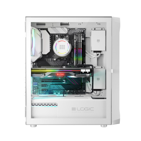 LOGIC OBUDOWA PORTOS ARGB MIDI USB 3.0 WHITE - Galeria zdjęcie 20
