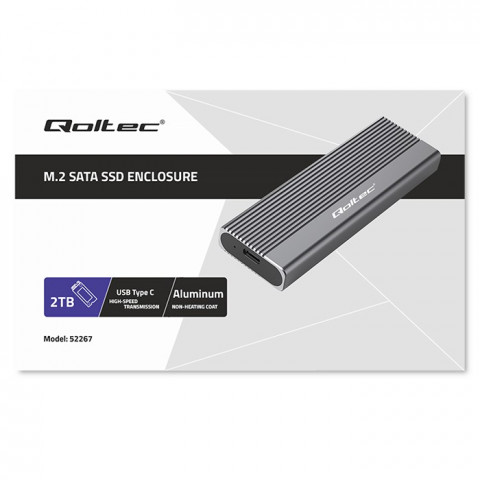 QOLTEC OBUDOWA NA DYSK SSD M.2 | SATA | NGFF | USB - Galeria zdjęcie 14