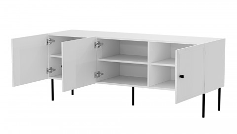 Szafka RTV 3D PALAZZO BIS 151x40x60 biały mat - Galeria zdjęcie 2