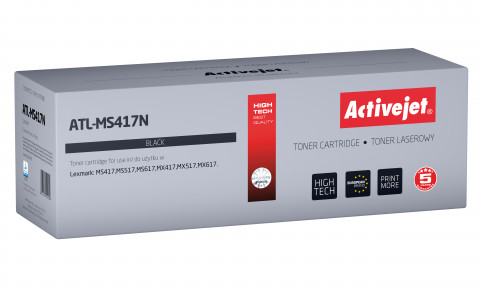 Activejet ATL-MS417N Toner do drukarki Lexmark, Zamiennik Lexmark 51B2H00; Supreme; 8500 stron; czarny. - Galeria zdjęcie 1
