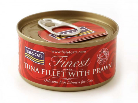 FISH4CATS Filet tuńczyka z krewetkami - mokra karma dla kota - 70g - Galeria zdjęcie 1