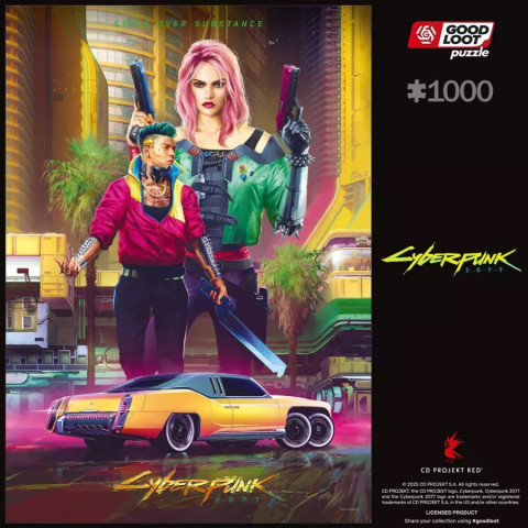 Good Loot Gaming Puzzle: Cyberpunk 2077 Kitsch Style 1000 elementów - Galeria zdjęcie 4