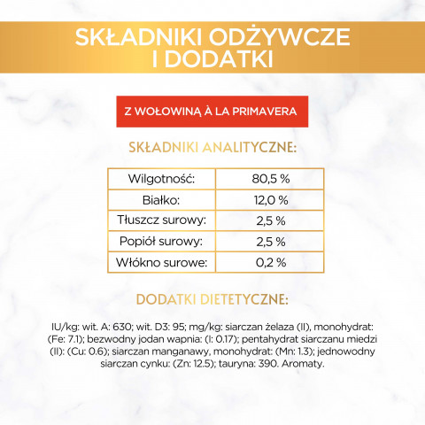 GOURMET A la Carte Kurczak, Pstrąg, Wołowina, Rdzawiec - mokra karma dla kota - 4 x 85g - Galeria zdjęcie 19