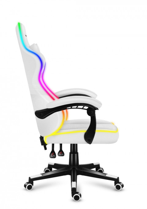 Fotel gamingowy Huzaro Force 4.4 RGB White - Galeria zdjęcie 5