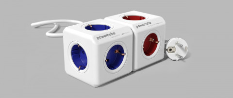 Allocacoc Przedłużacz PowerCube Extended 1.5 m Red - Galeria zdjęcie 2