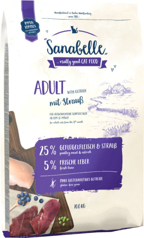 BOSCH Sanabelle Adult Struś - sucha karma dla kota - 10kg - Galeria zdjęcie 1