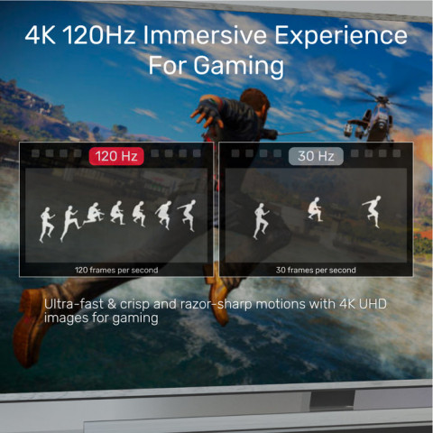 UNITEK KABEL HDMI 2.1, 8K 60HZ, 4K 120HZ, 5M,C140W - Galeria zdjęcie 9
