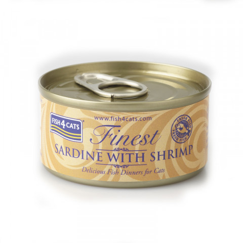 FISH4CATS Sardynka z krewetkami - mokra karma dla kota - 70g - Galeria zdjęcie 1