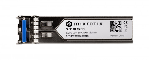 Wkładka SFP Mikrotik S-31DLC20D 1.25G Dual LC UPC SM 20km - Galeria zdjęcie 2