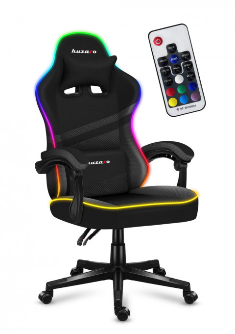 Fotel gamingowy Huzaro Force 4.4 RGB Black - Galeria zdjęcie 1